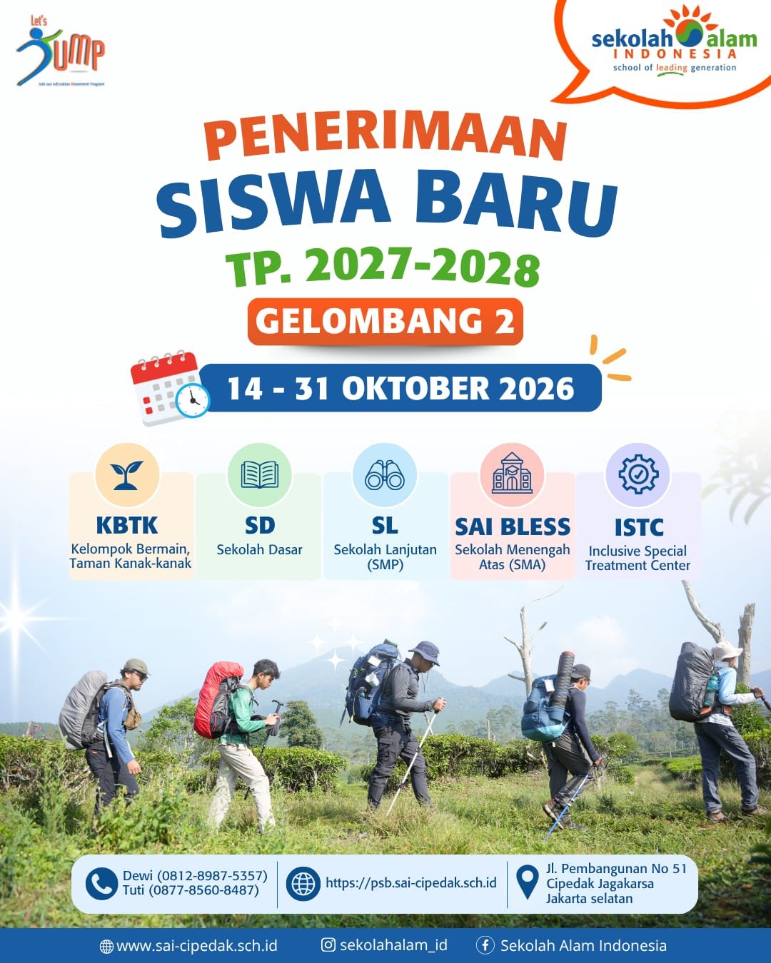 PSB Sekolah Alam Indonesia gelombang 2